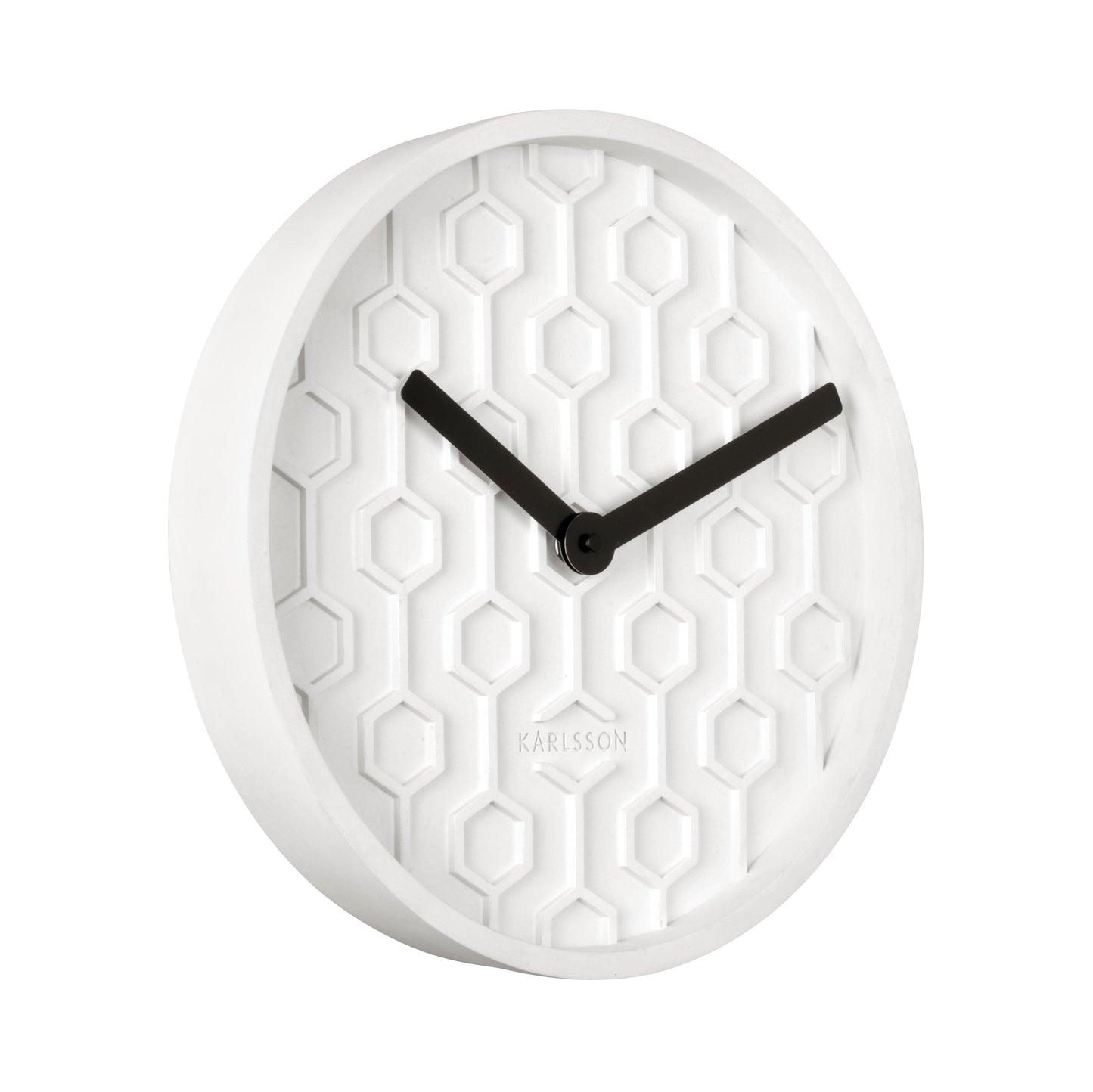 Karlsson Wandklok Honeycomb - Wit - Ø31cm