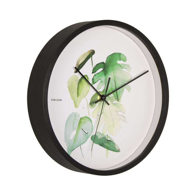 Karlsson Wandklok Botanical Monstera | Retourdeal 25% korting – extra afbeelding