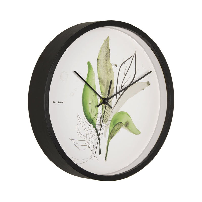 Karlsson Wandklok Botanical Leaves | Retourdeal 26% korting – extra afbeelding