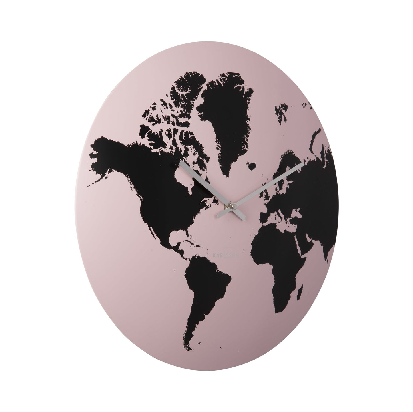 Karlsson Wandklok World Map roze | Retourdeal 29% korting