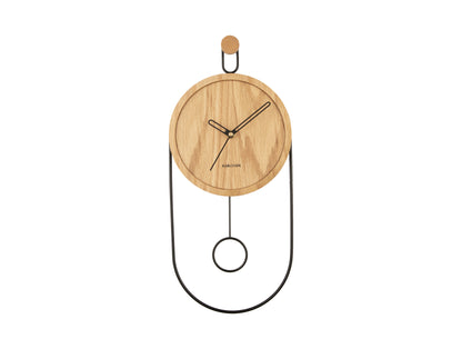 Karlsson Wandklok Swing licht hout | Retourdeal 20% korting