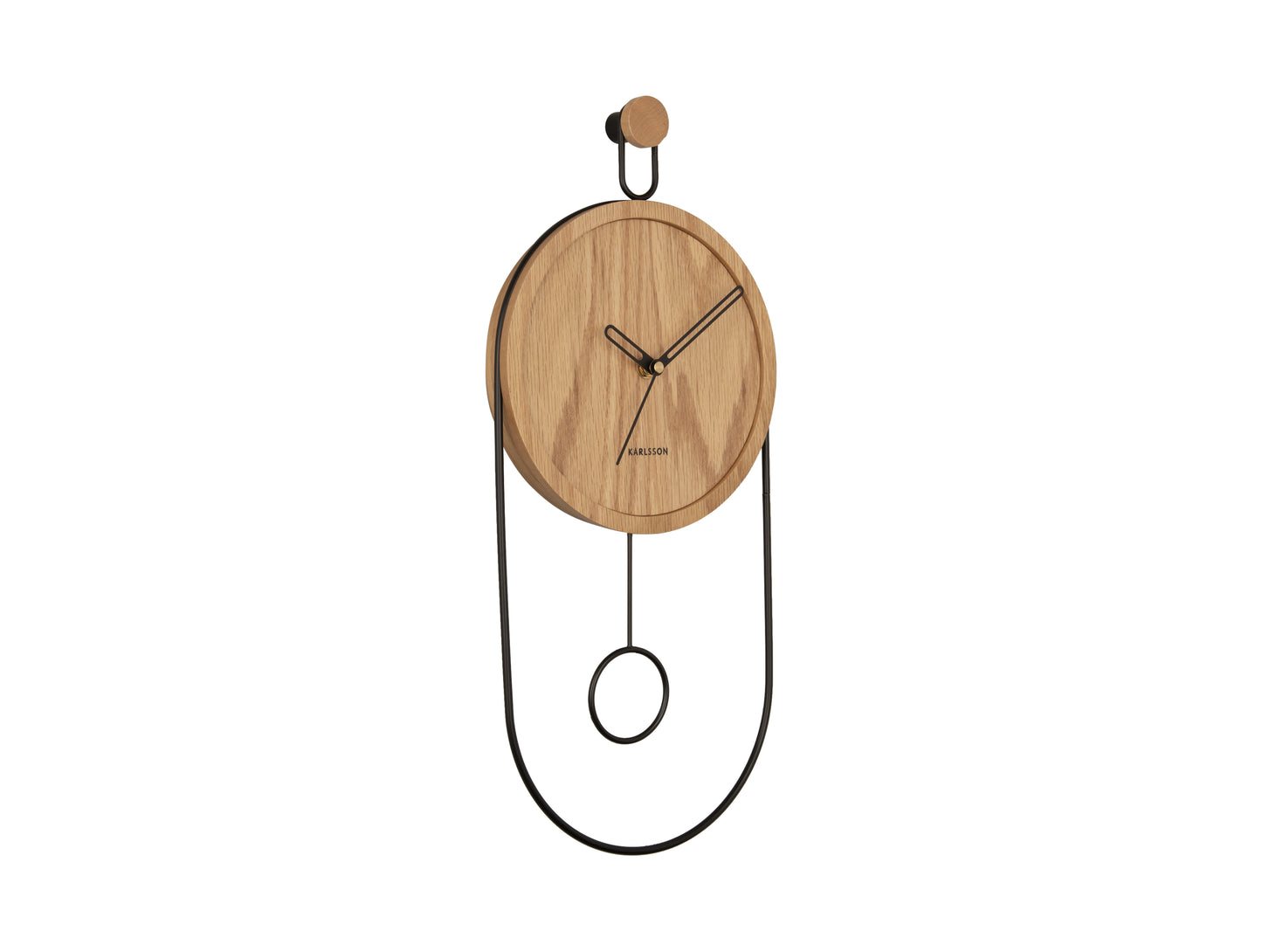 Karlsson Wandklok Swing licht hout | Retourdeal 20% korting