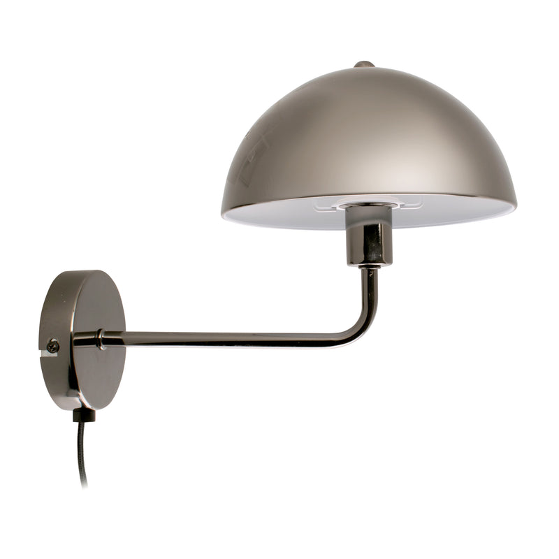 Leitmotiv Wandlamp Bonnet smokey grijs | Retourdeal 25% korting