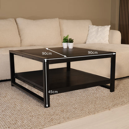 Salontafel Violet Mangohout Zwart 90 cm | Retourdeal 30%