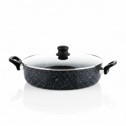Westinghouse Hapjespan – Ø 32 cm – Inductie Pan – Inclusief Deksel – Black Marble