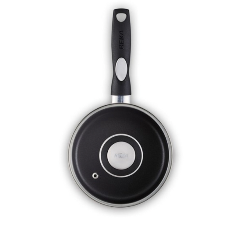 Beka Pro Induc Steelpan met Deksel en Keramische Antikleeflaag - PFAS vrij - Ø 16cm