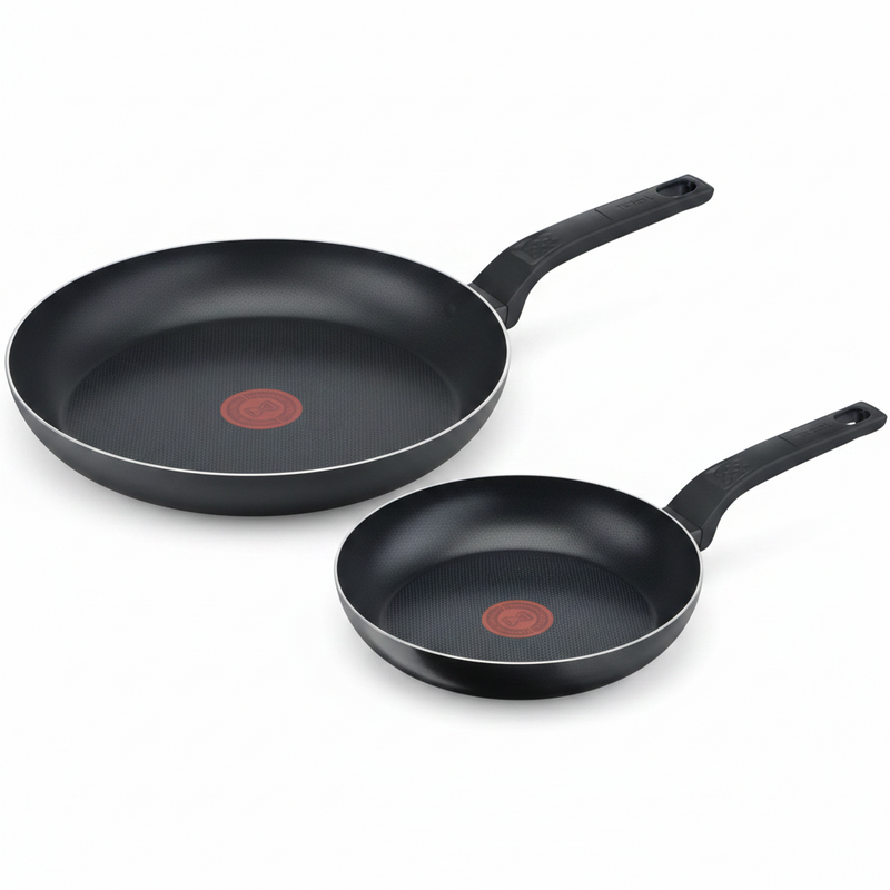 Tefal Easy Cook & Clean - Koekenpannenset - Ø24 en Ø28 cm - Niet Geschikt voor Inductie - Anti-aanbaklaag