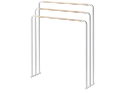 Yamazaki Handdoekenrek Badkamer - Plain - Wit