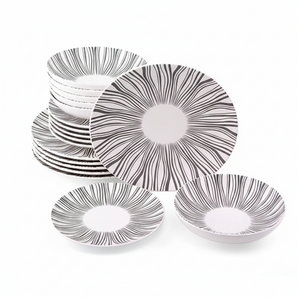 Buccan Serviesset Zebra - 18-delig
