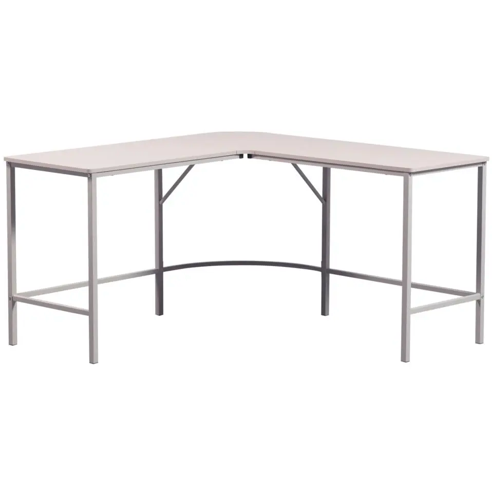 WOOOD Mike Hoekbureau - 75x185x185 cm - Hout/Metaal - Dust