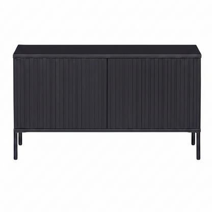 WOOOD New Gravure Tv Meubel - Grenen - Zwart - 56x100x44