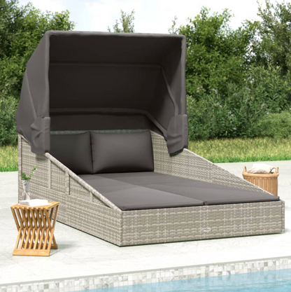 Ligbed met  inklapbaar dak - (200x114x128 cm)