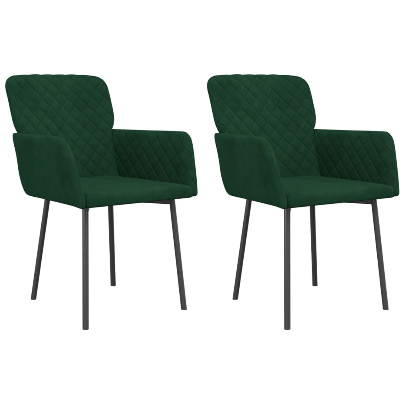 Eetkamerstoel Fleur - fluweel - 2 stuks