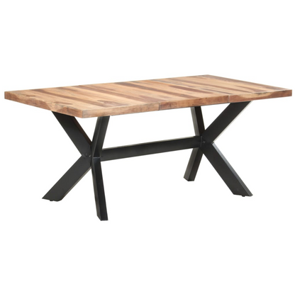 Eettafel Abel -  massief acaciahout en rubberwood