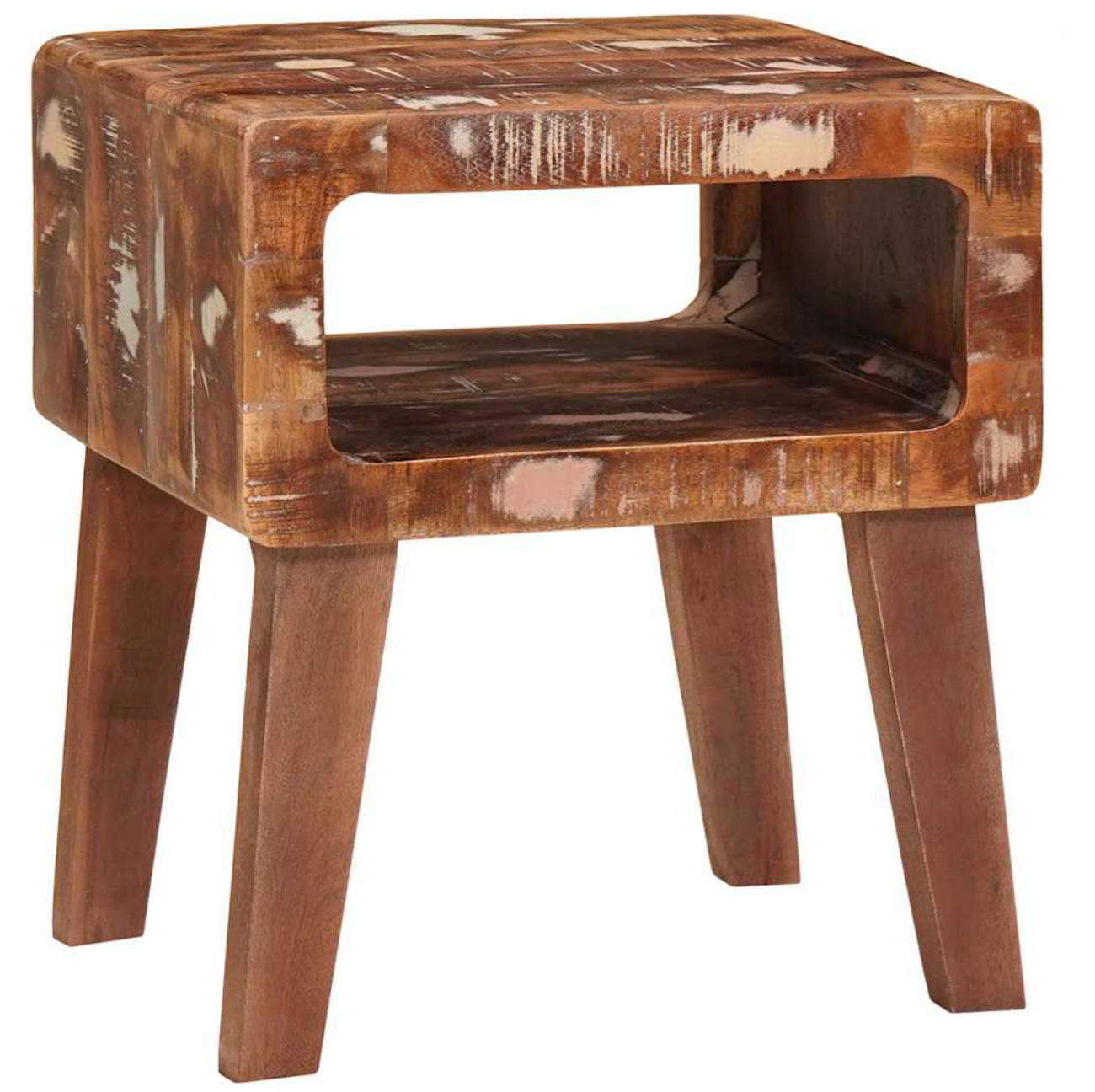 Bijzettafel Wout - massief hout - met plank