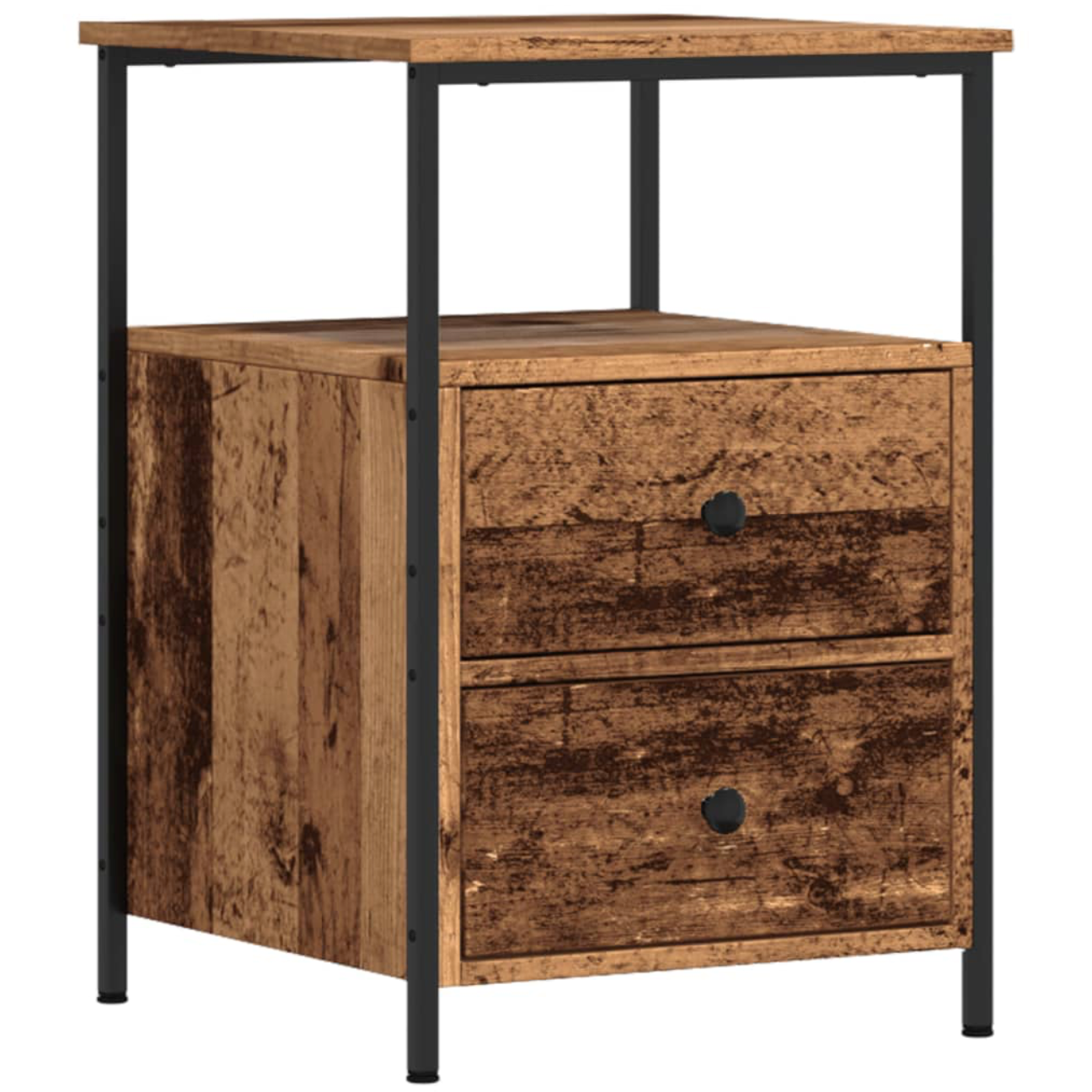 Nachtkastje Olivia - Bewerkt hout - Artisanaal eiken