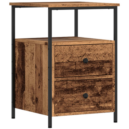 Nachtkastje Olivia - Bewerkt hout - Artisanaal eiken