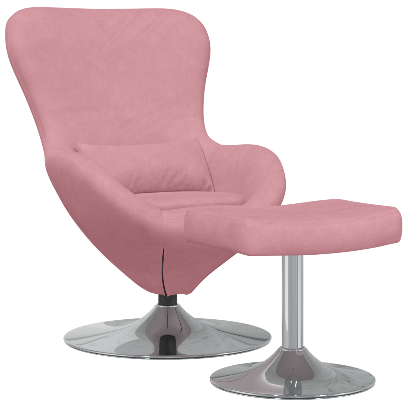 Fauteuil Bibi - fluweel - met voetsteun