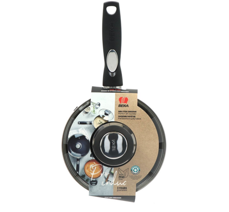 Beka Pro Induc Steelpan met Deksel en Keramische Antikleeflaag - PFAS vrij - Ø 16cm – extra afbeelding