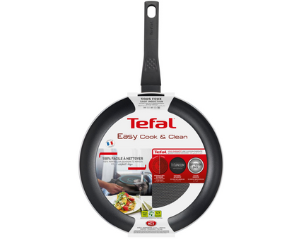 Tefal Easy Cook & Clean - Koekenpannenset - Ø24 en Ø28 cm - Niet Geschikt voor Inductie - Anti-aanbaklaag