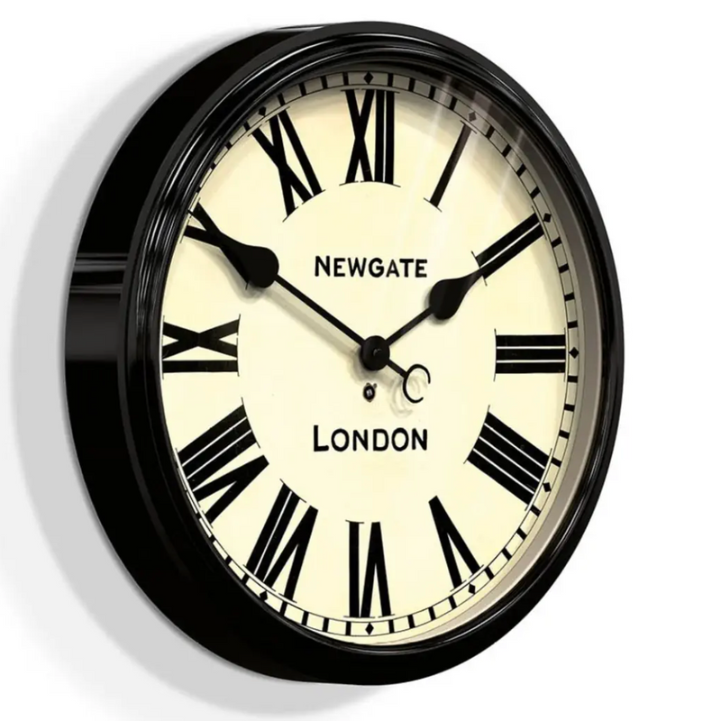 Newgate Battersby Wandklok - Zwart – extra afbeelding