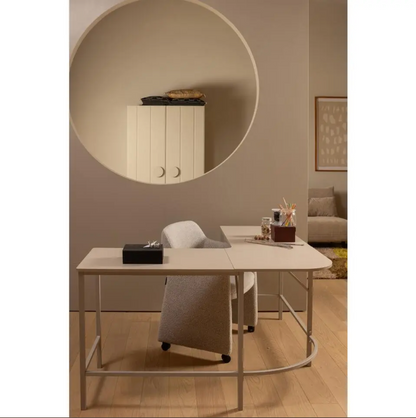 WOOOD Mike Hoekbureau - 75x185x185 cm - Hout/Metaal - Dust