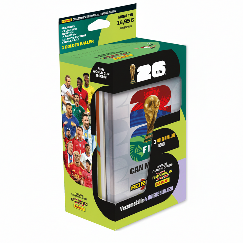 Panini Adrenalyn XL Tin 6 packs | Retourdeal 27% korting