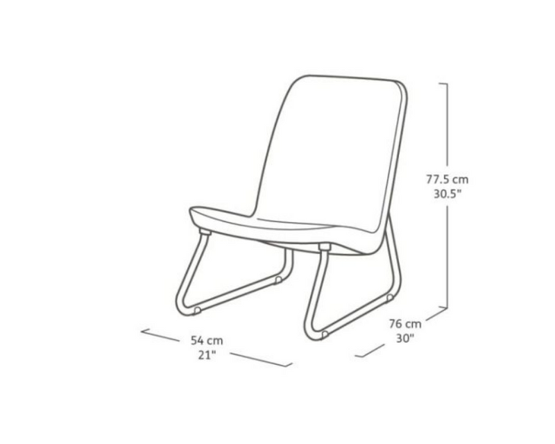 Keter Rio balkonset grafiet | Retourdeal 50% korting – extra afbeelding