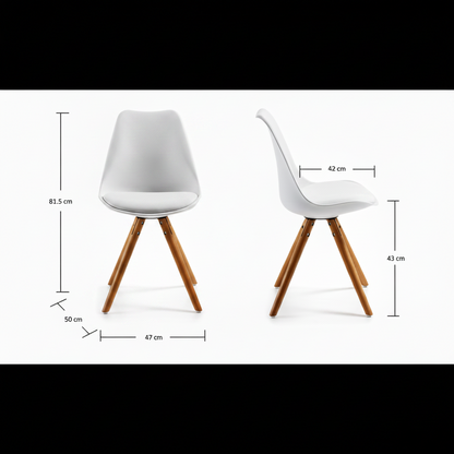 La Forma kuipstoel met houten poten | Retourdeal 50% korting