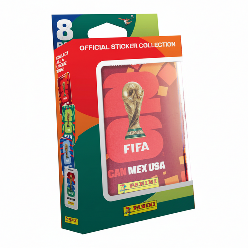 Panini   FIFA World Cup 2026 Stickers Compact Tin met 8 Pakjes stickers