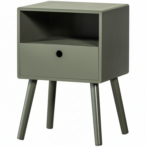 WOOOD Ozzy Nachtkastje Warm Groen 53x36x30 | Retourdeal 40%