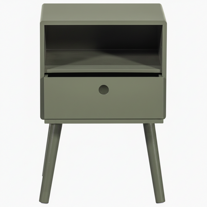 WOOOD Ozzy Nachtkastje Warm Groen 53x36x30 | Retourdeal 40%