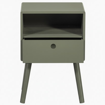 WOOOD Ozzy Nachtkastje Warm Groen 53x36x30 | Retourdeal 40%