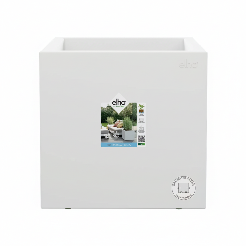 Elho Vivo Next Vierkant 30 Plantenbak Wit | Retourdeal 40%