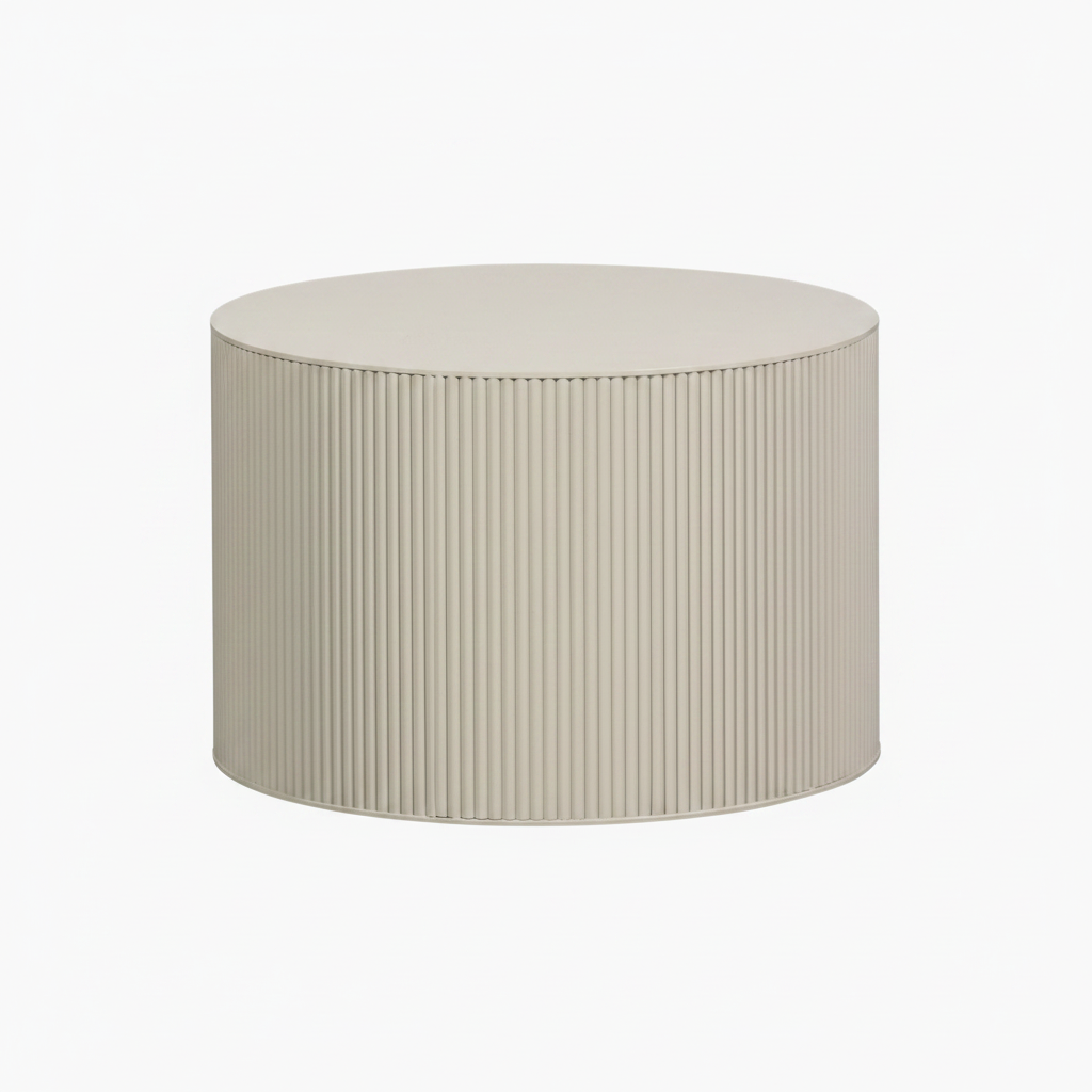 WOOOD Sanne Bijzettafel Antique Beige 40x60x60 | Retourdeal 40%