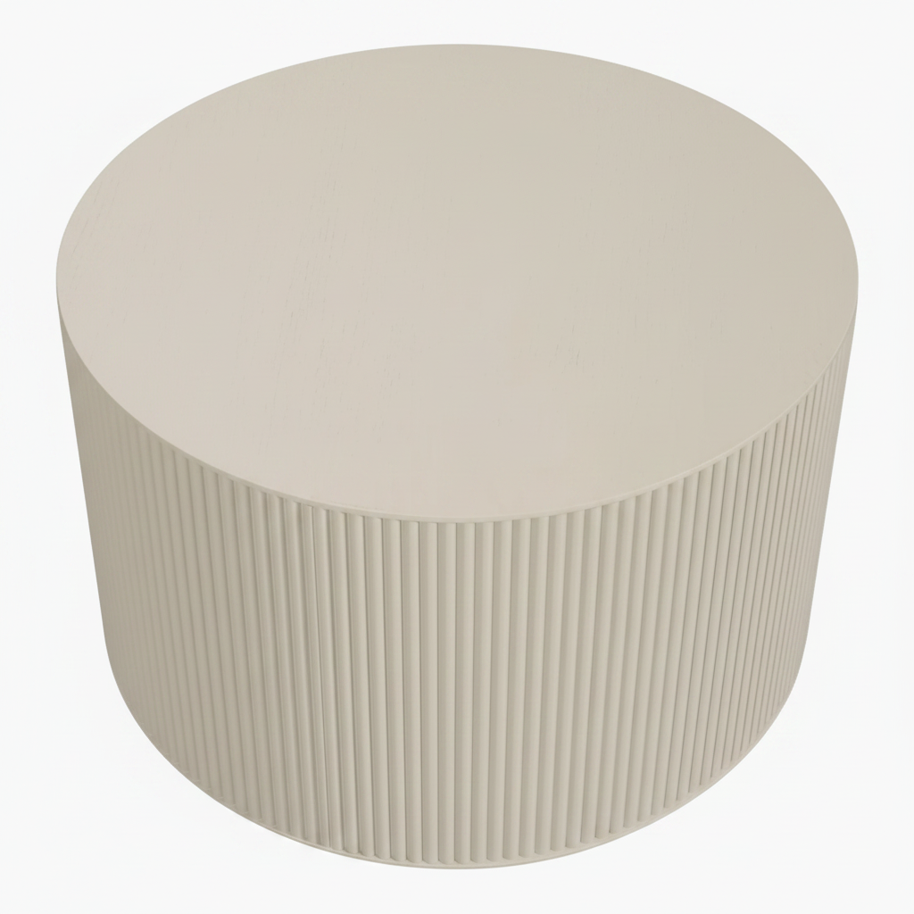 WOOOD Sanne Bijzettafel Antique Beige 40x60x60 | Retourdeal 40%