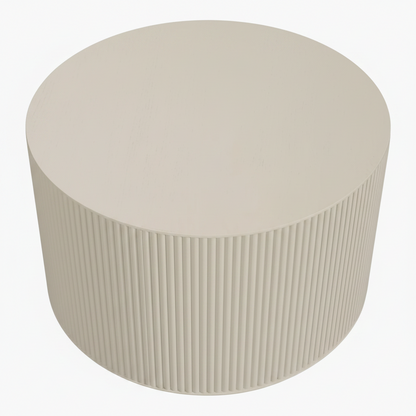 WOOOD Sanne Bijzettafel Antique Beige 40x60x60 | Retourdeal 40%