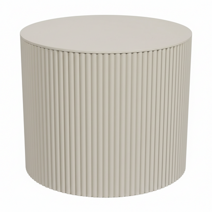 WOOOD Sanne Bijzettafel Antique Beige 40x60x60 | Retourdeal 40%