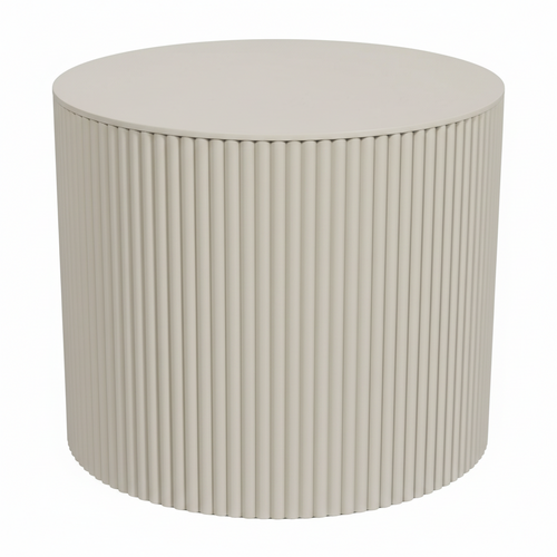 WOOOD Sanne Bijzettafel Antique Beige 40x60x60 | Retourdeal 40%