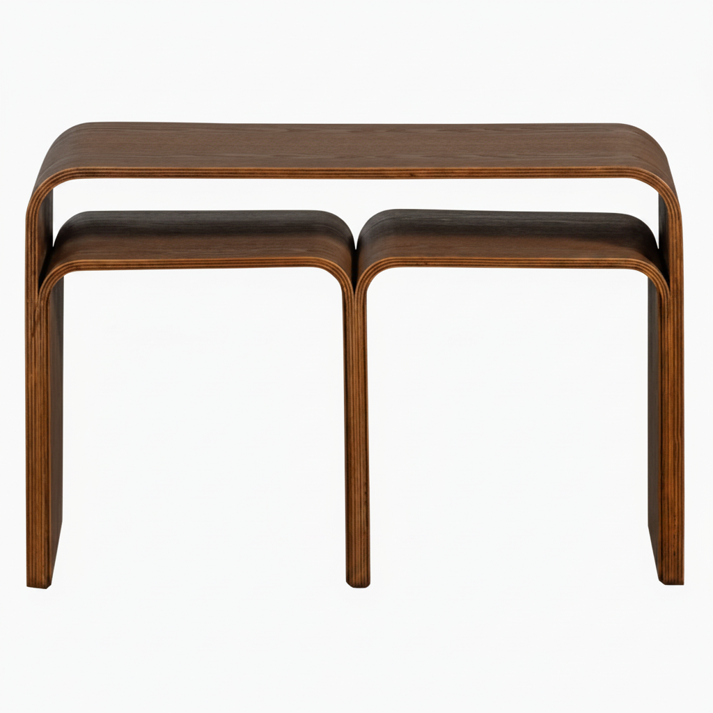 WOOOD Frey Bijzettafel Hout Walnoost 40x60x32 | Retourdeal 40%