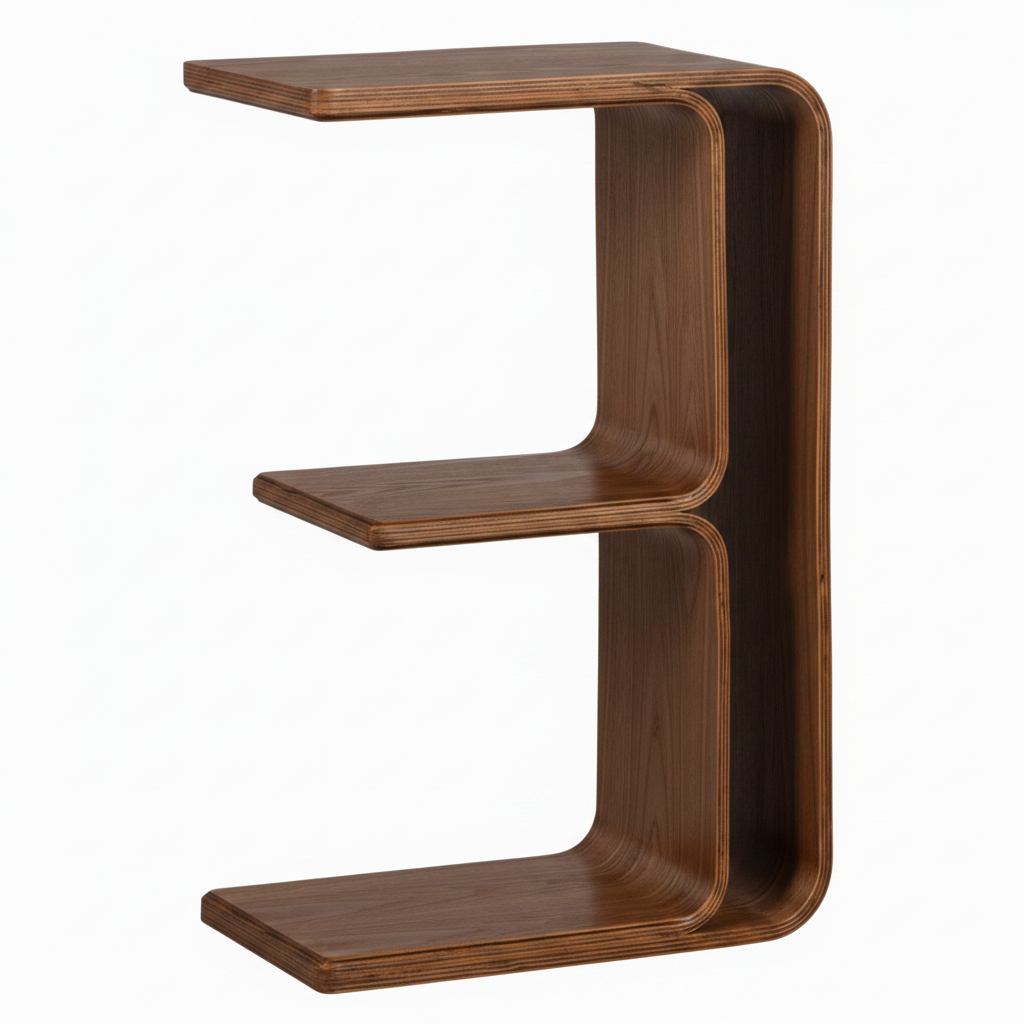 WOOOD Frey Bijzettafel Hout Walnoost 40x60x32 | Retourdeal 40%