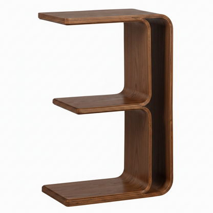 WOOOD Frey Bijzettafel Hout Walnoost 40x60x32 | Retourdeal 40%