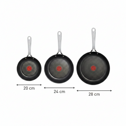 Jamie Oliver Tefal Cook Smart Pannenset 20/24/28cm | Retourdeal 40%