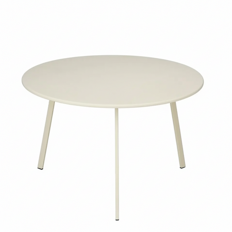 Mica Decorations Seatle Bijzettafel Rond Buiten Creme | Retourdeal 40%