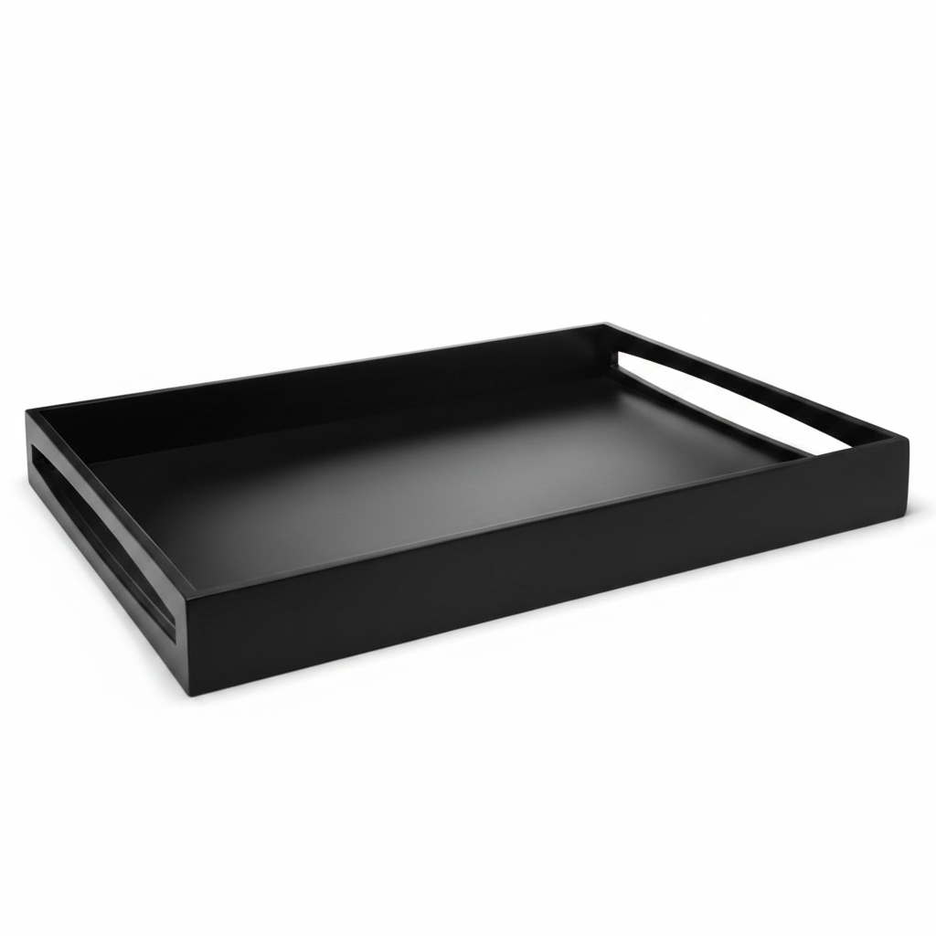 Leopold Vienna Dienblad 55x40x6cm MDF Zwart | Retourdeal 40%