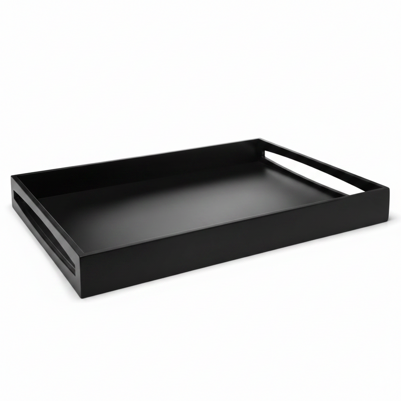 Leopold Vienna Dienblad 55x40x6cm MDF Zwart | Retourdeal 40%