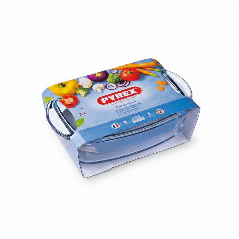Pyrex Essentials Schaal Rechthoek met Deksel 6,5L | Retourdeal 40%