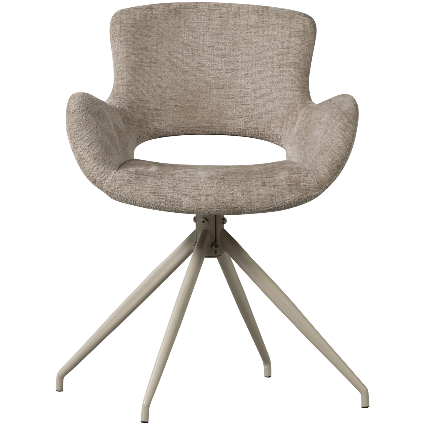 WOOOD Eliva Eetkamerstoel Structure Zand Paars Set 2 | Retourdeal 40%