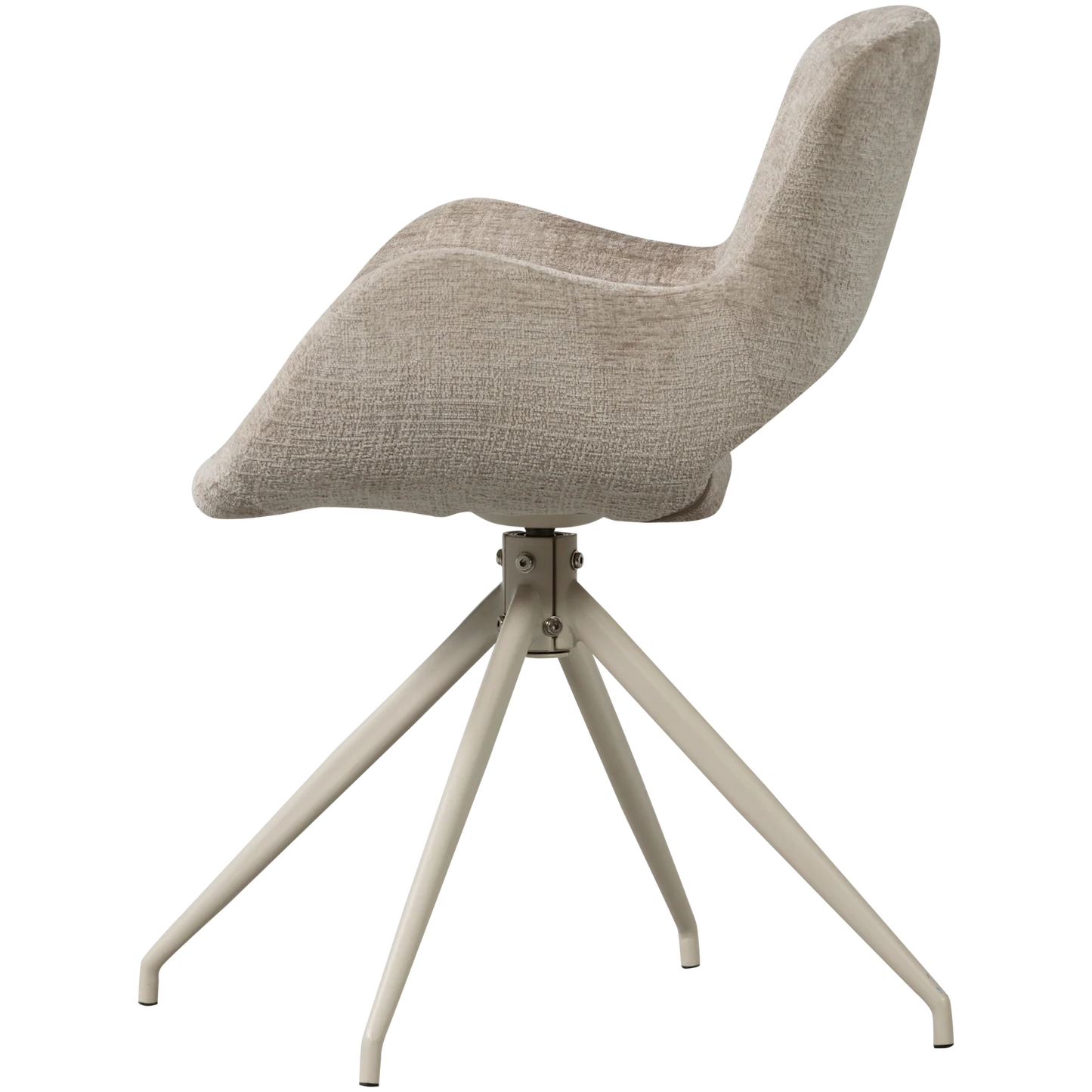 WOOOD Eliva Eetkamerstoel Structure Zand Paars Set 2 | Retourdeal 40%