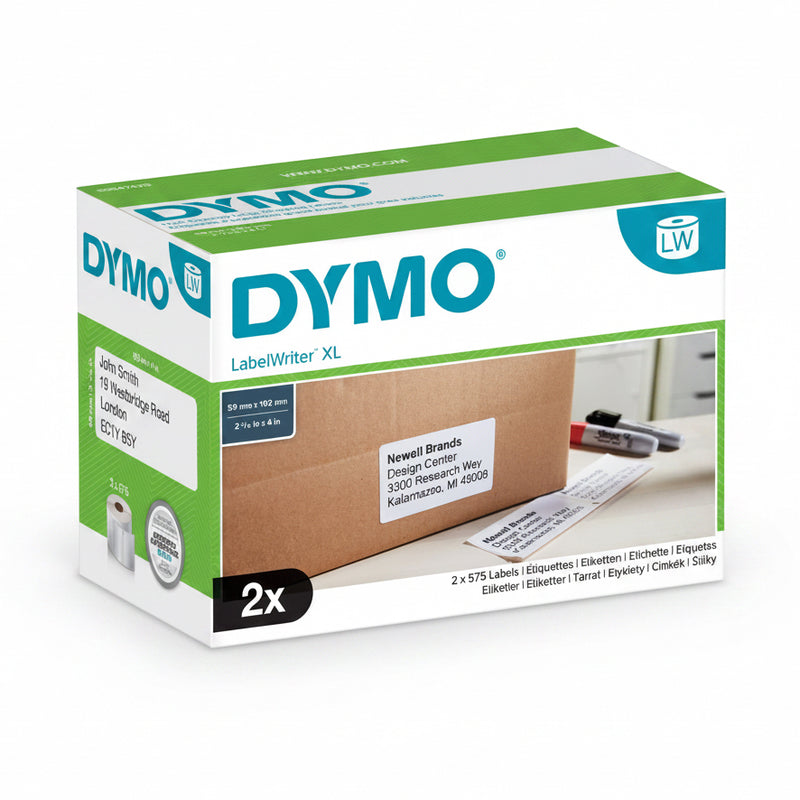Dymo verzendetiketten 45x102mm | Retourdeal 30% korting